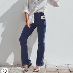 Vooveeya Flare Leg Yoga Stretch Pants XL